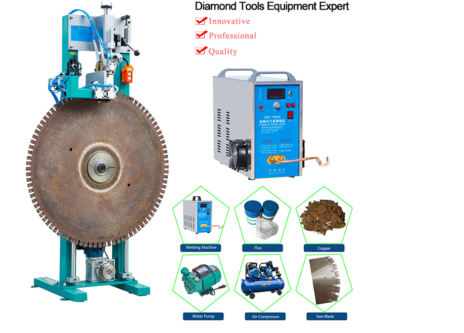 Soldadura semiautom&aacute;tica para cuchilla de corte de piedra (2)