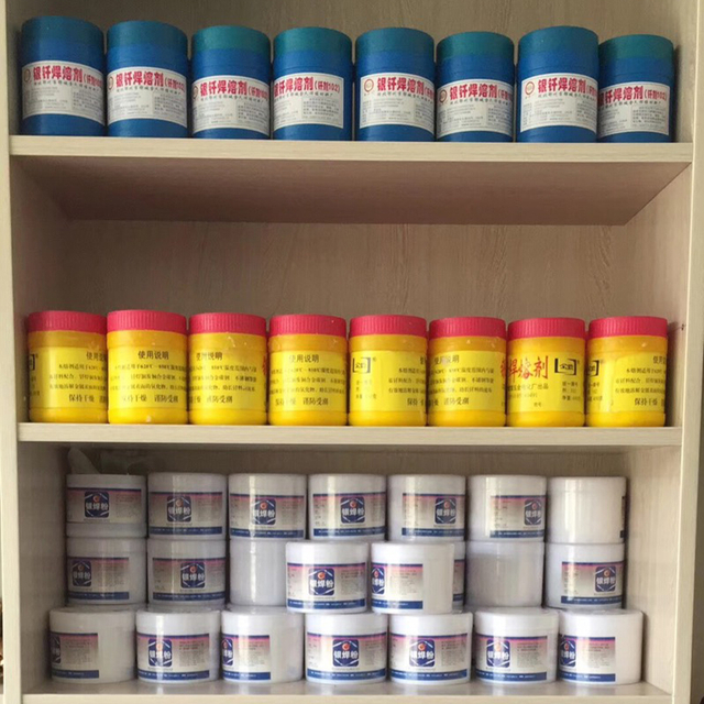 Fundente de plata para soldar segmentos de hojas de sierra de diamante 