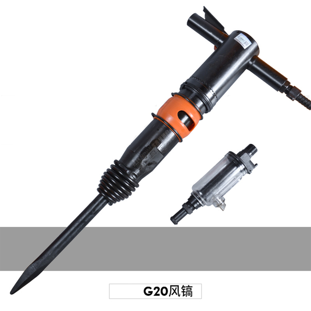 Uso del martillo neumático para minería de piedra