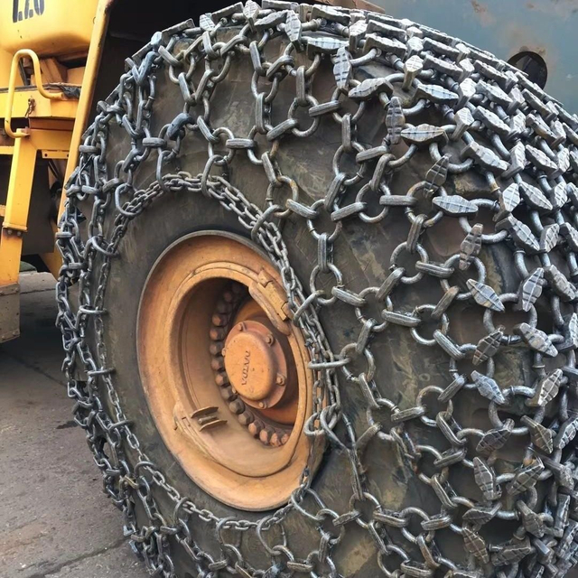 Cadenas antideslizantes especiales para carretillas elevadoras de servicio pesado en minas de piedra Cadenas para mejorar la tracción