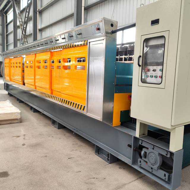 Máquina pulidora automática Ruisheng 24 Máquina pulidora de piedra continua equipada con cabezal de rejilla