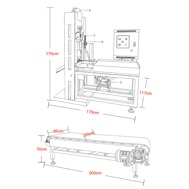 Máquina cortadora de superficies naturales de piedra