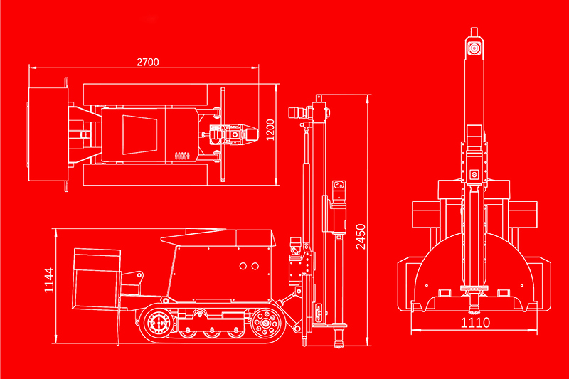 M&aacute;quina perforadora de fondo de pozo